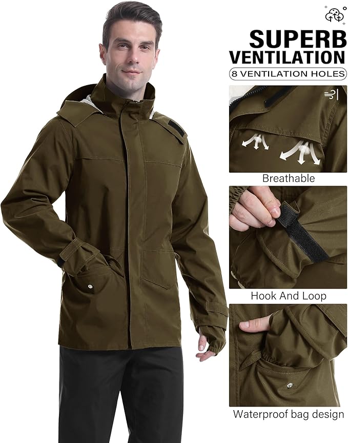 iCreek Rain Suit Waterproof Jacket - Image 2