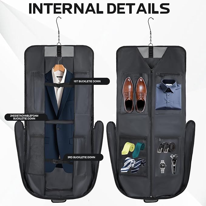 Garment Bags for travel, Hanging clothes Bag for Men Women, Suit Bags - Image 4