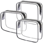 Lermende 2pcs Clear Toiletry Bag TSA Approved Travel Bag, Carry On by Lermende