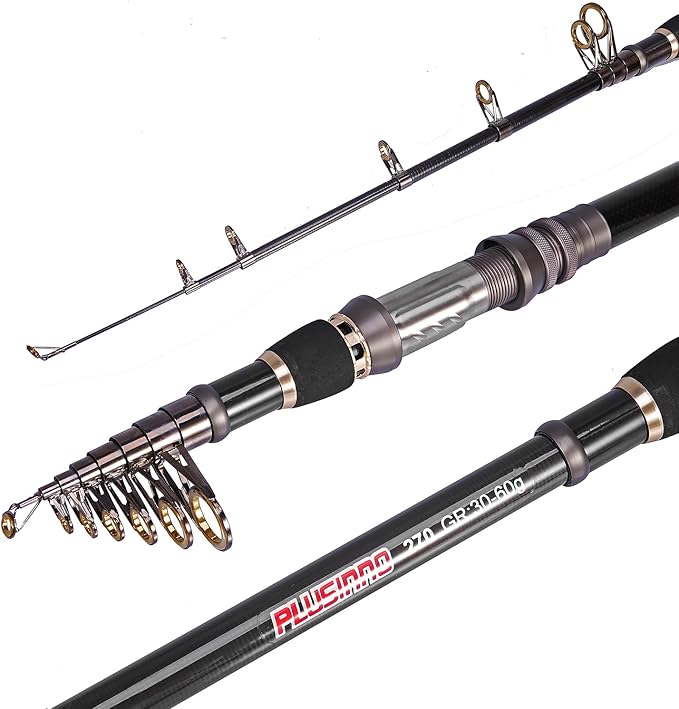 PLUSINNO Fishing Rod, Telescopic Fishing Rod and Reel Combo, Collapsible Travel - Image 4
