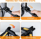 PLUSINNO Floating Fishing Net for Steelhead, Trout Fishing, Rubber Coated - Image 4