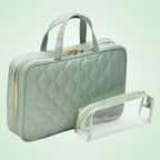 Travel Toiletry Bag with Handles (Sage Green / 1 Count (Pack of 1))
