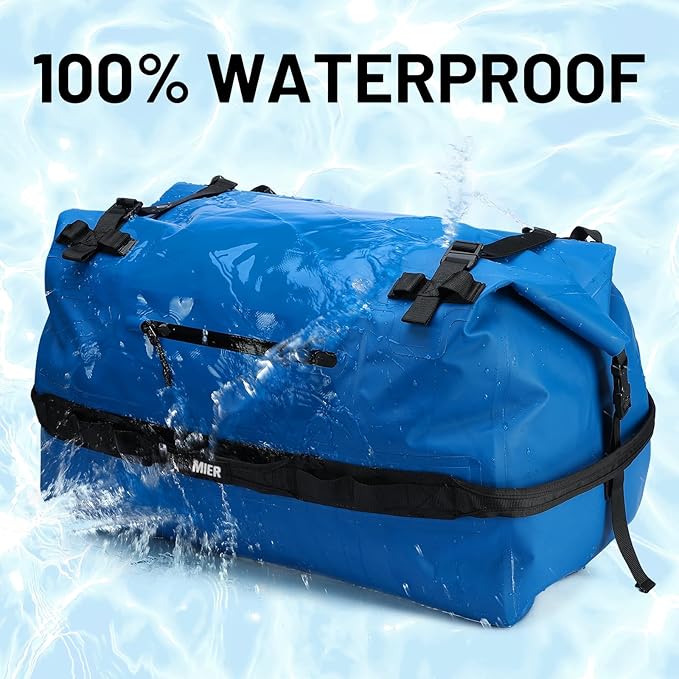 MIER Large Waterproof Duffel Bag Rolltop Dry Backpack Duffle Bags - Image 2