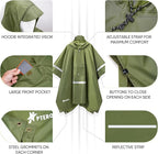 PTEROMY Hooded Rain Poncho for Adult - Image 6
