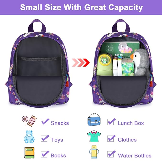 Accmor Toddler Harness Backpack Leash, Cute Baby Unicorn Backpacks - Image 3
