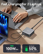 270W USB C Charger Block, Rocoren 6 Port Multi USB-C Charging Station, 100W PD - Image 3