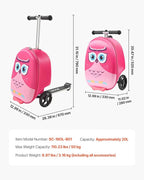 VEVOR Ride-on Luggage, 20 L Capacity, 20 Inches Kids Scooter Suitcase - Image 7