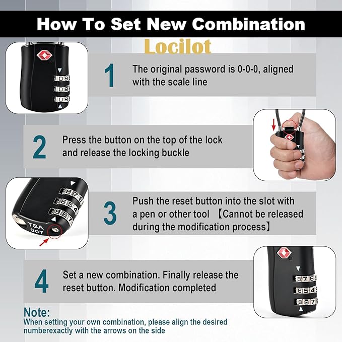 5pcs TSA Approved Luggage Locks - Image 7