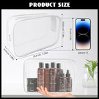 16 Pack Waterproof Cosmetic Bag TSA Approved Toiletry Bag, Portable Travel Pouch - Image 2