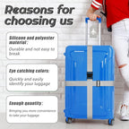 Weewooday 8 Pcs Luggage Straps Suitcase Tags Set - Image 4