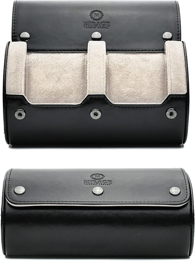 2 Watches Travel Case for Men by MirageLuxuryTravel