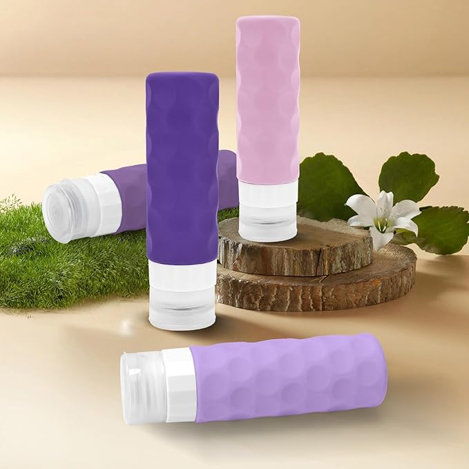 Travel Bottles for Toiletries, BPA Free Leak Proof Premium Silicone Bottles - Image 6