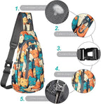 TITECOUGO Small Sling Bag, Lightweight Crossbody Backpack - Image 5