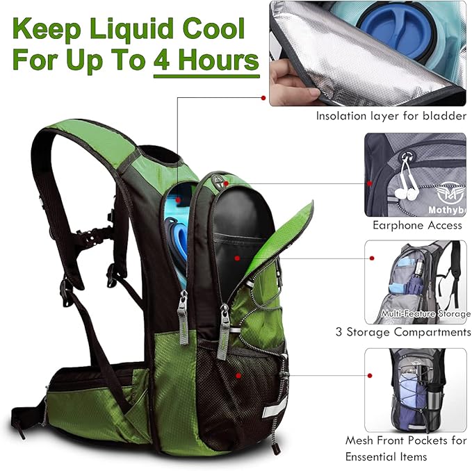 Insulated Hydration Backpack Pack - Image 2