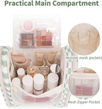 Narwey Checked Hanging Travel Toiletry Bag - Image 3