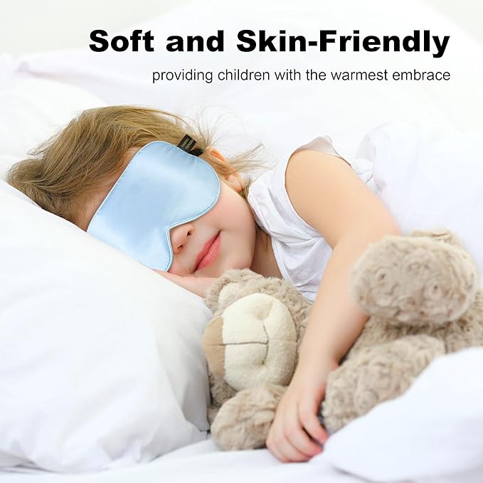 Silk Sleep Eye Mask for Kids, 100% Real Natural Pure Silk Sleeping Masks - Image 6
