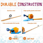 Kids Fishing Pole, Telescopic Fishing Rod, Toddler Collapsible Fishing Rod and - Image 4