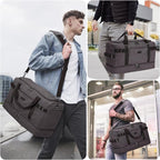 ZOMFELT Travel Duffle Bag for Men Women, Waterproof Canvas Overnight Duffel Bag - Image 5