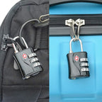 ZHEGE Luggage Lock for Train 4 Pack, 1 Cable, TSA Approved Travel Cable Lock - Image 5