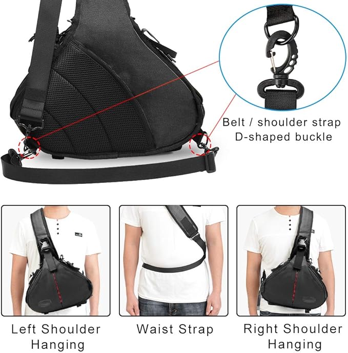 CADeN Camera Bag Sling Backpack Camera Case Waterproof - Image 7