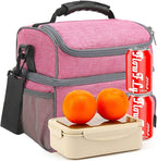 FlowFly Double Layer Cooler Insulated Lunch Bag Adult Lunch Box Large Tote Bag - Image 7
