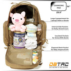 Diaper Bag Backpack for Dad, DBTAC Large Baby Nappy Bag for Men w/Changing Mat - Image 4