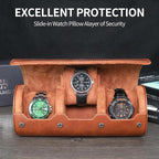 Watch Roll Travel Case for Men and Women: 3 Watch Travel Roll - Image 2