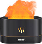 Flame Air Diffuser Humidifier,Upgraded Scent Diffuser for Essential Oils,Ultrasonic Aromatherapy,Fire Mist Humidi with 2 Brightness,Auto-Off Function for Room Home Office(Black)