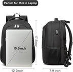 Backpack for Men and Women, School Backpacks for Teen Boys Girls, Water - Image 5