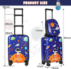 Weewooday Kids Luggage and Backpack 18" Suitcase - Image 3