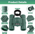 300x25 Binoculars for Adults and Kids, High Powered Mini Pocket Binoculars - Image 3