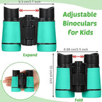 Hiboom 8 Set Kids Binoculars Bulk Shockproof Folding Children Mini Compact - Image 2