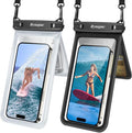 Double Space Waterproof Phone Pouch, 2 Pack Waterproof Phone Case by Rynapac