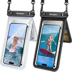 Double Space Waterproof Phone Pouch, 2 Pack Waterproof Phone Case by Rynapac