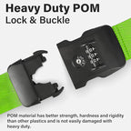 Luggage Straps, 2 Pack Adjustable Heavy Duty Cross Suitcase Straps - Image 5
