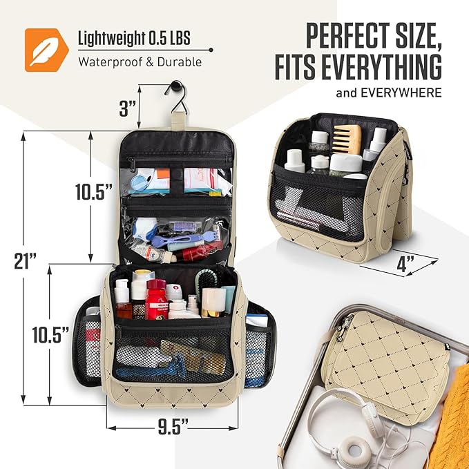 VENTURE 4TH Hanging Travel Toiletry Bag - Image 2