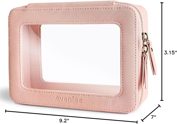 Aveniee Clear Makeup Bag Organizer, Large Travel Toiletry Bag - Image 7