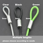 8FT 6mm Stainless Steel Security Cable Lock, Braided Steel Vinyl Coated Safety - Image 3