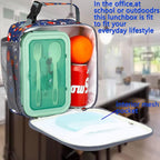 FlowFly Lunch box Insulated Soft Bag Mini Cooler Back to School Thermal Meal - Image 2