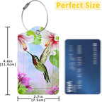 2 Pack Hummingbird with Hibiscus Luggage Tags - Image 2
