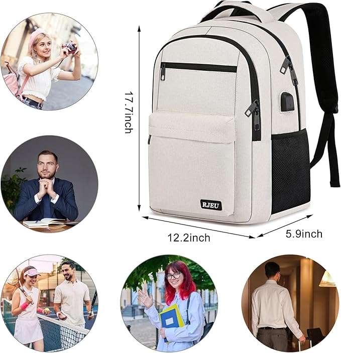 School Backpack for Teen Girls, Laptop Backpack 15.6 Inch - Image 4