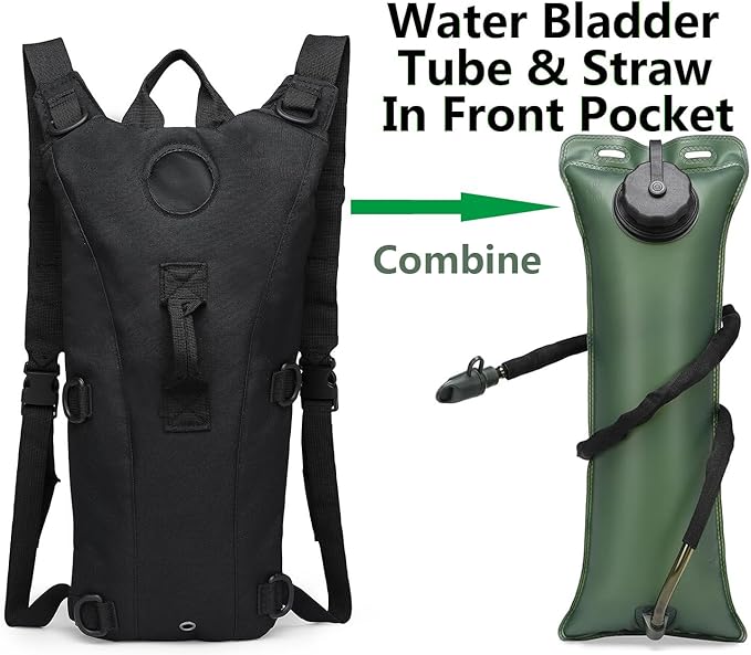 ATBP Tactical Water Hydration Pack Military 3L Water Bladder Carrier Backpack - Image 3