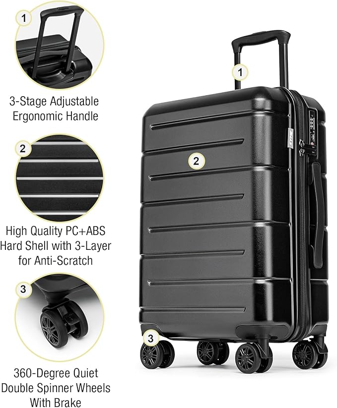 KYME 26 Inch Luggage TSA Approved Hardshell 26" Suitcases - Image 4