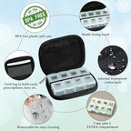 Serfeymi Weekly Travel Pill Organizer Pill Case - Image 4