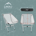 Ultra-Light Folding Camping Chair, All-Aluminum Frame, Surper Breathable Fabric - Image 2