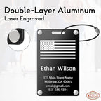 Personalized Luggage Tags: Custom Metal Luggage Tags - Image 4
