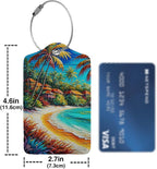 Seaside Town 2-Pcs Premium Leather Tags - Image 4