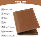 Jack&Chris Leather Passport Holder, Handmade Passport cover, Travel Wallet - Image 3