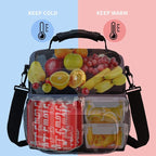 FlowFly Double Layer Cooler Insulated Lunch Bag Adult Lunch Box Large Tote Bag - Image 2