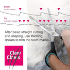 7 inch Thinning Scissors with 26-Teeth Stainless Steel Blades and Wave Style Handle for for Home Hair Cutting Shears